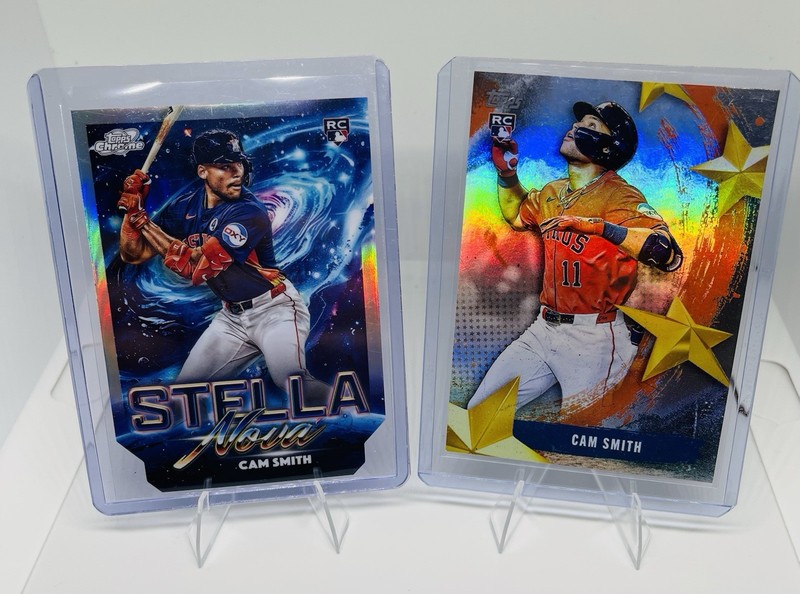 Topps Cam Smith RC Rookie Lot Stellar Nova & Stars of MLB Astros 2 Card Lot