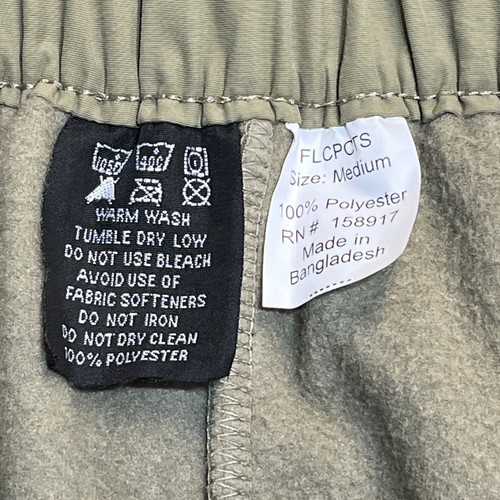 RGBI US Military Cold Weather Fleece Pants Mens Medium Brown Made In USA FLCPCTS - Picture 3 of 10