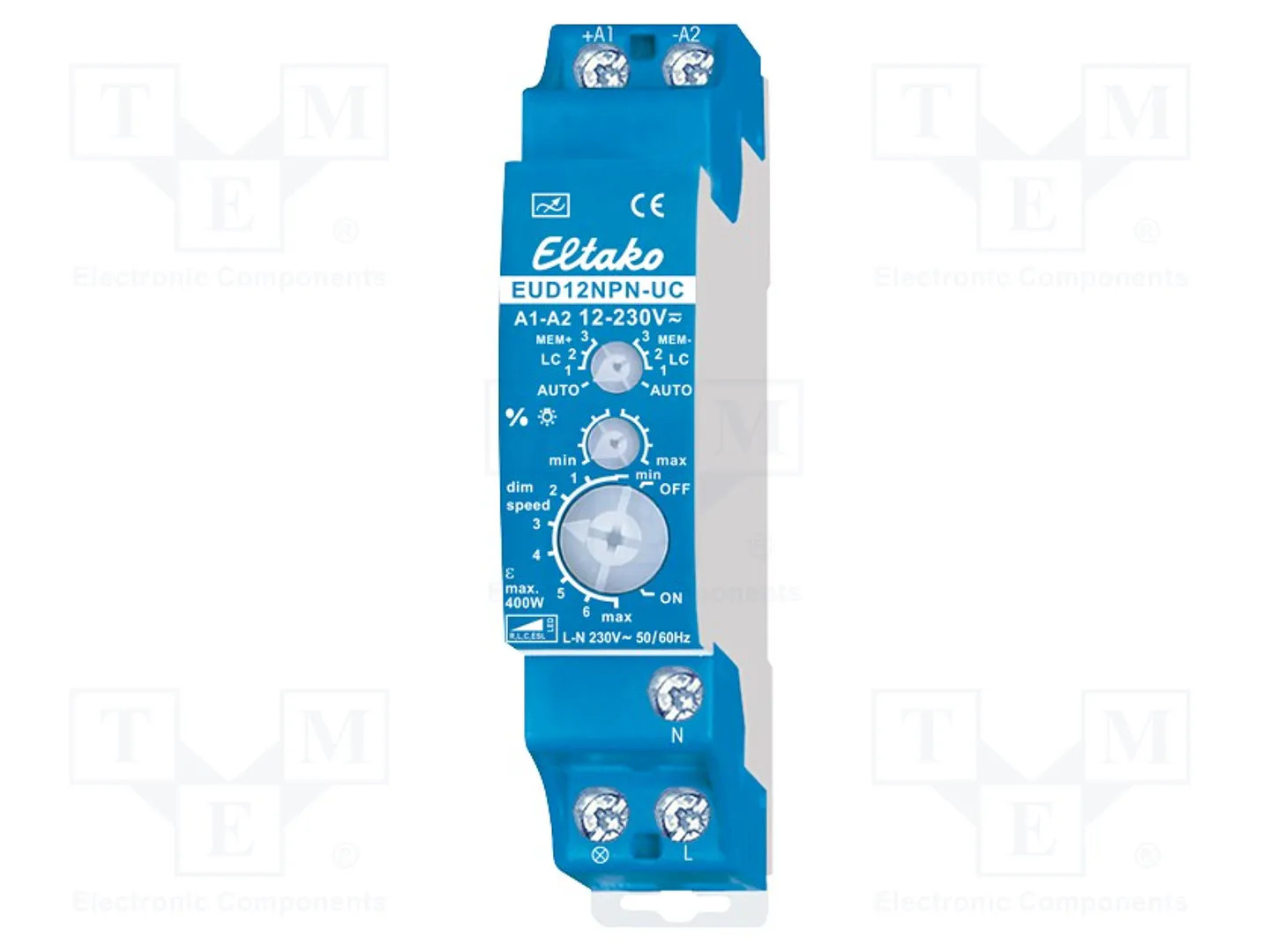 Eltako 21100806 Dimmer Da Guida Din Adatto Per Lampadina: Lampadina Ad Incandescenza, Lampadina A Risparmio Energetico, Lampadina Alogena, Lampadina - Immagine 2
