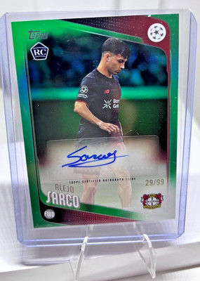 2025-26 Topps UCC Flagship Alejo Sarco Green Inferno Foil Auto /99 #BA-AS