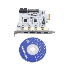 PCIe to USB 3.2 Expansion Card USB3.0 Type-A Type C Port Converter for WIN7/8/10