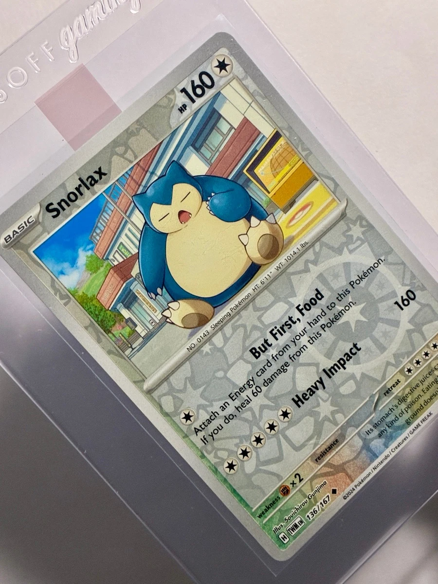 Snorlax 136/167 (NM) Reverse Holo Uncommon Twilight Masquerade 2024 Pokemon