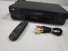 JVC HR-A592U High-Fi VCR VHS Stereo Receiver 4-Head w/ AV Cable W/ Remote WORKS