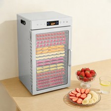 Commercial Dehydrator 18 Stainless Steel Trays Fruit Vegetable Food Dry Machine