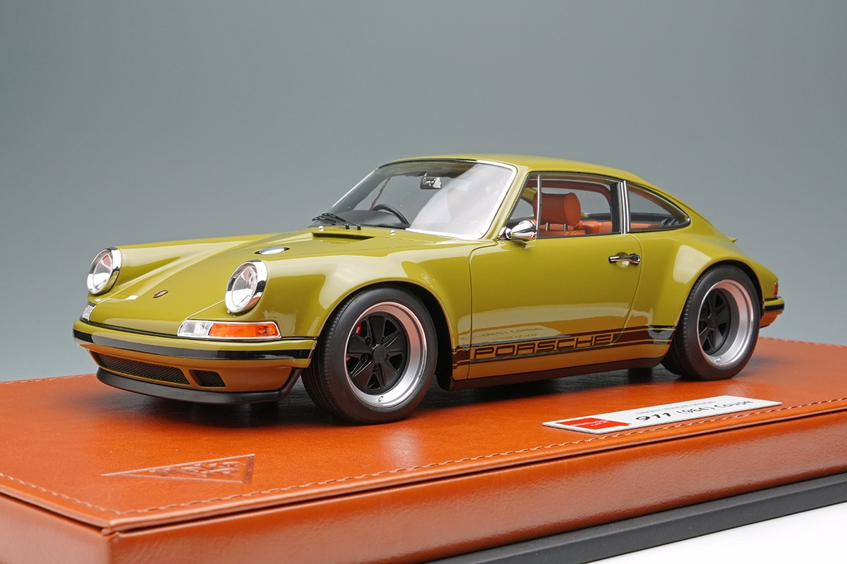 Make Up EML090H 1/18 Cantante 911 964 Coupé Verde Oliva Coche de Modelo Eidolon