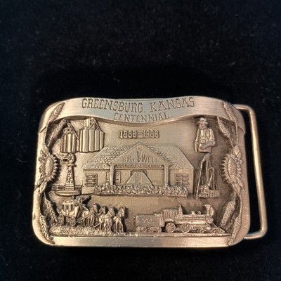 Greensburg Kansas Belt Buckle Largest Hand Dug Well Limited Edition 950/1500