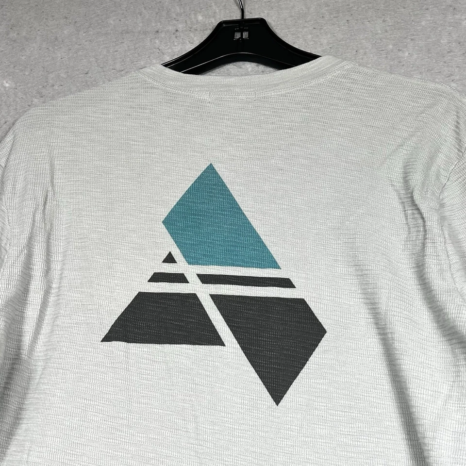 Camisa James Perse Para Hombre Talla 2/Gris Medio Henley Manga Larga Algodón Hecha en EE. UU. Foto 2 de 4