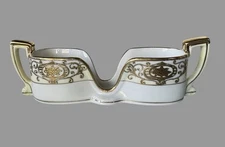 Vintage Noritake 16034 Gilt Decorated Christmas Ball Stacking Spoon Holder Caddy