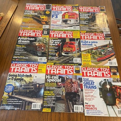 Classic Toy Trains Magazine Complete 2009 Lot   9 Issues O Gauge Railroading