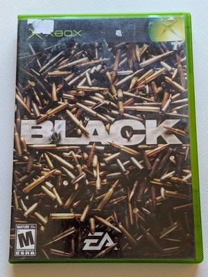 Black (Microsoft Original OG Xbox, 2006) No Manual - Tested *Damaged Artwork*