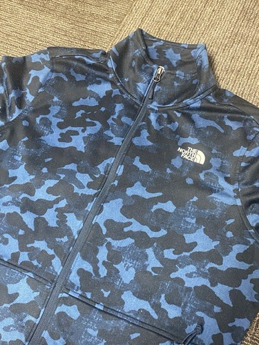 The North Face Women’s Blue Camo Full Zip Jacket Size XL - Picture 2 of 10