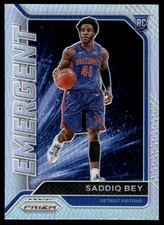 Saddiq Bey 2020-21 Panini Prizm #4 Pistons Insert ? SEE SCAN! FREE SHIP