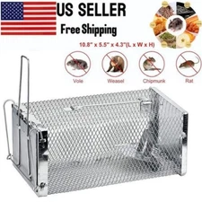 Live Animal Trap Cage Catch and Release Mice Rats Squirrels Small Animals US