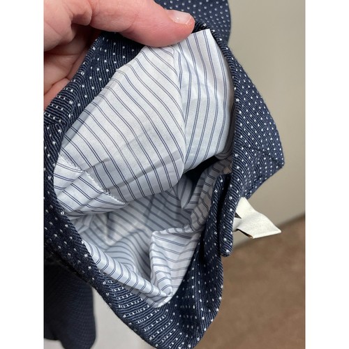 Joseph Abboud blu con disegno a punti taglia 3x vestibilità classica, giacca blazer foderato - Foto 6 di 8
