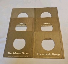 45 RPM 7" RECORD SLEEVES CO. SLEEVE 6 PACK SEE PHOTOS Atlantic Group SLV343
