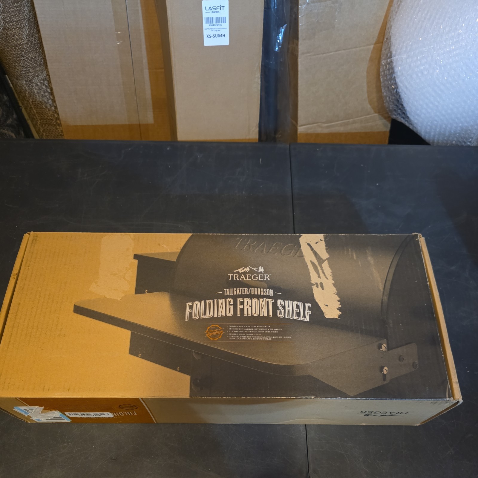 Traeger BAC361 Front Shelf, Folding, Steel, For Tailgater Br