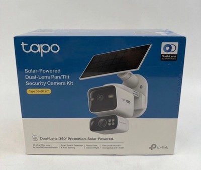 TP-Link Tapo C645D 2K Dual Lens Solar Camera Pan Tilt 360 AI Tracking IP65