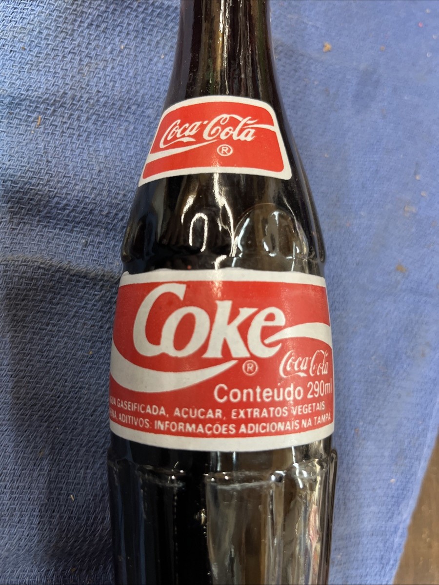 RARE Coca Cola 1994 Portugal Bottle Full Portuguese 290ML GLASS