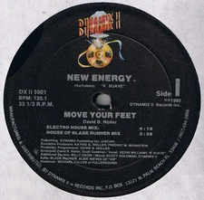 New Energy - Move Your Feet - Used Vinyl Record 12 - Y6244z