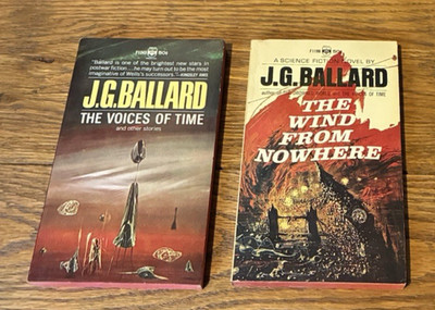 J. G. Ballard Science Fiction Paperbacks Voices of Time & Wind from Nowhere VTG