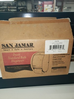 San Jamar Duett Standard Bath Tissue Dispenser - Black Pearl - R3500TBK