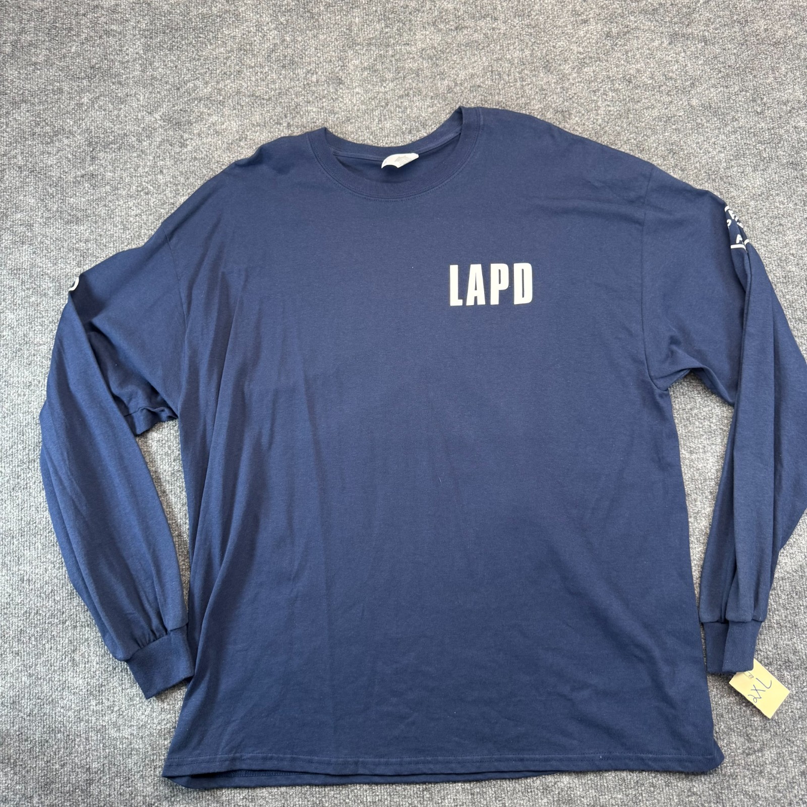 LAPD POLICE - Shirt Mens 2XL Navy Sony Studios Costume DEPT long sleeves