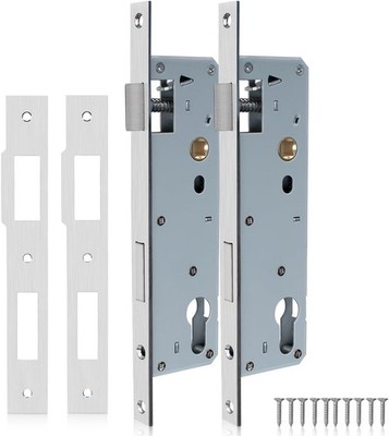 Bwintech 2 Stück Edelstahl 9230 Einsteckschloss, 92MM Center 30MM Backset Lock