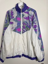 HI-TEC  Vintage Windbreaker XL 90s Retro Oversize Festival Streetwear Jacke