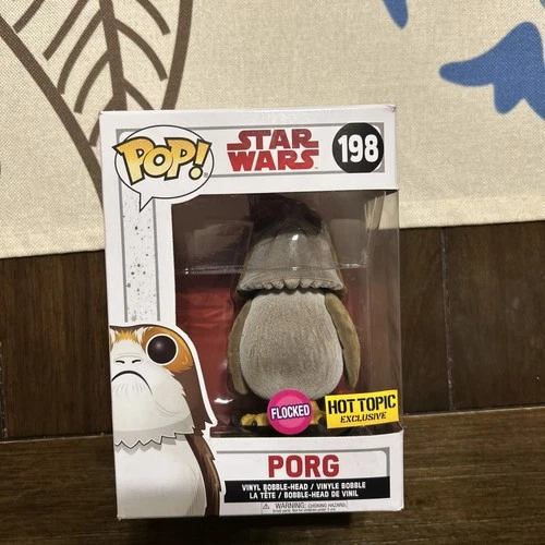 Funko Pop! Vinyl: Star Wars - Porg #198 *Hot Topic Exclusive* Flocked