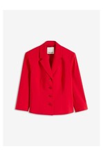 Blazer mit 3/4 Ärmel Gr. 44 Rot Damen Kurzblazer Jacke Sakko Neu