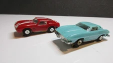 Eldon 1/32 Slot Cars Corvette Stingray, Ferrari GTO 250 untested