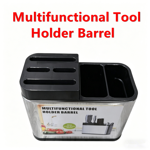 Universal Knife Block Stainless Steel Spoon Knife Holder Organizer, Rectangular - Picture 11 of 22
