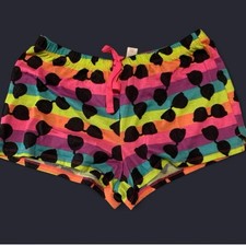 Vibrant Multicolor Justice Pajama Shorts Girls Size 16/18