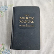 The Merck Manual of Diagnosis and Therapy 1956 Ninth Edition Hardcover