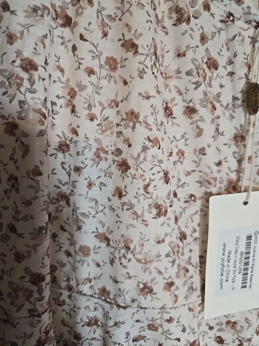 Abito Mia Joy Joyfolie bambina 14 neutro floreale Milana maxi prateria boho volant - Foto 2 di 10