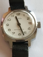 Rarissimo orologio da polso uomo meccanico antimagnetico Ruhla UMF Cal.24 vin...
