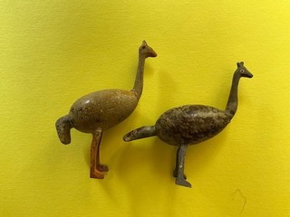 ANTIQUE 19THE CENTURY NOAH'S ARK LARGE BIRDS
