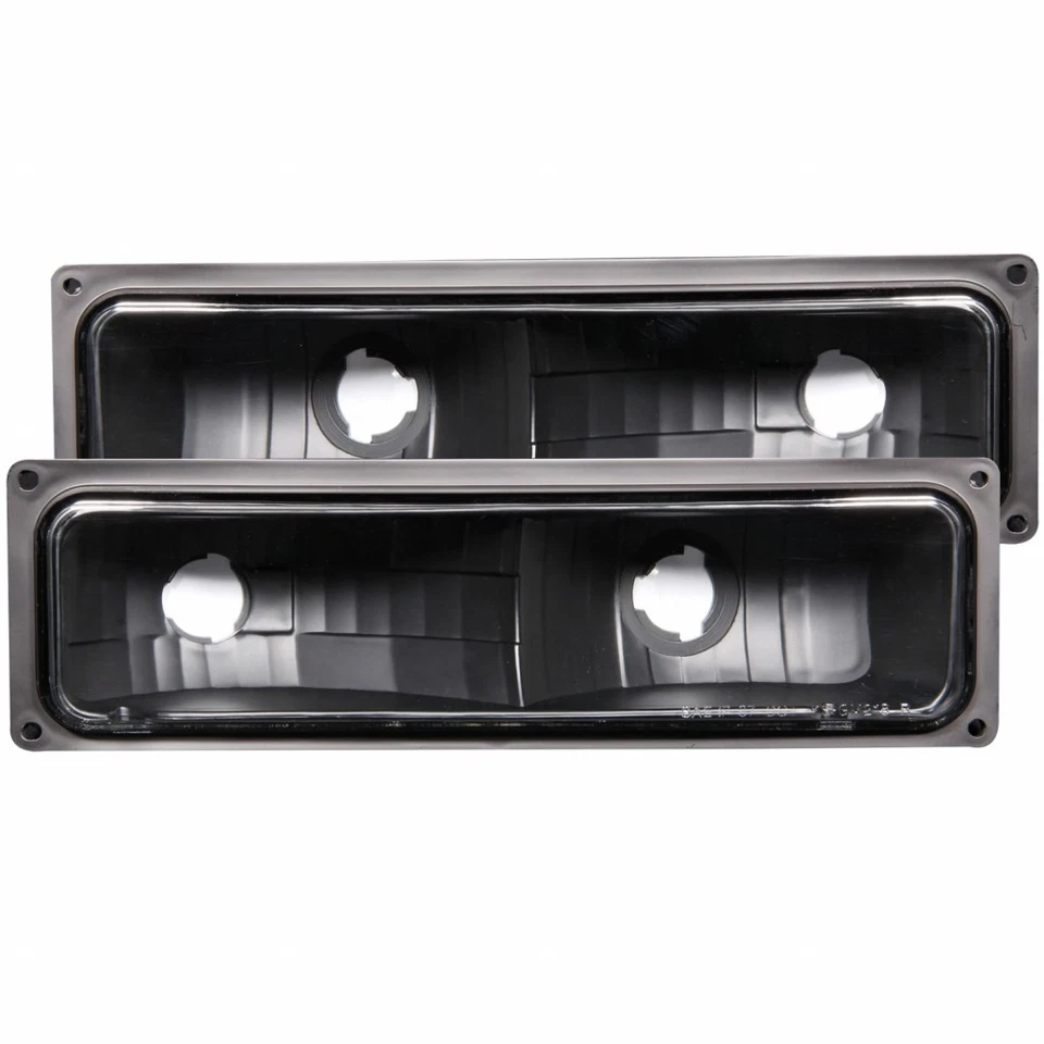 Luces de estacionamiento negras europeas ANZO para Chevy K1500 Suburban 1992-1999 Foto 3 de 4