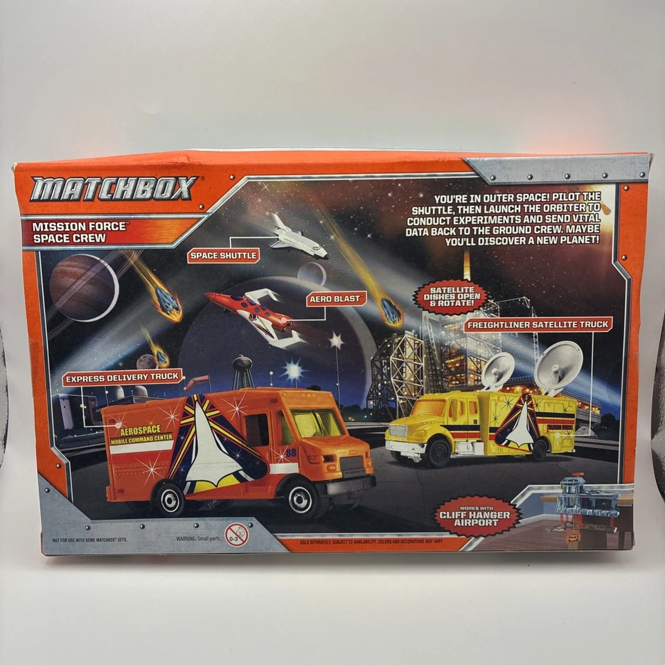 NEW Matchbox MISSION FORCE SPACE CREW Space Shuttle AERO BLAST Aerospace Truck - Image 3 of 4