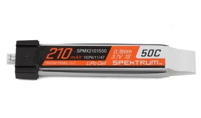 Spektrum 1S 3.7v 210mAh 50C UMX LiPo Battery PH 1.25 SPMX2101S50