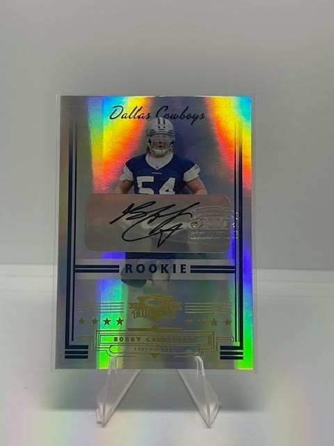 Bobby Carpenter Donruss Threads #196 Rookie Autograph