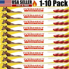 1-10Pack In Box Paste Horse Dewormer Apple Flavor wormer Special EXP 4/2026