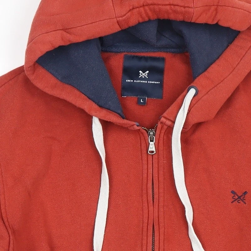 VETEMENTS Crew Clothing Company Felpa con Cappuccio Uomo Rossa Full Zip L