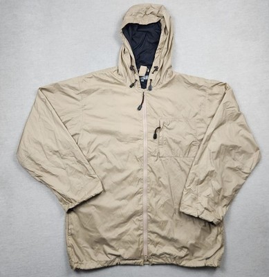 Aspesi Aspe51 Jacke Herren Regen Übergang Gr. 3XL Beige Wind Kapuze Toppone Nylo