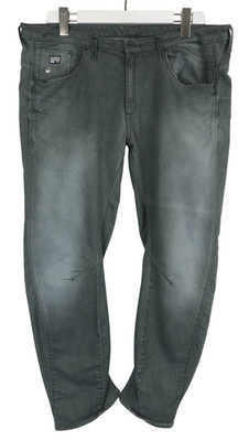 G-STAR Arc 3D Kate Tapered Jeans Womens W31/~L26 Grey Faded Zip Fly Stretched
