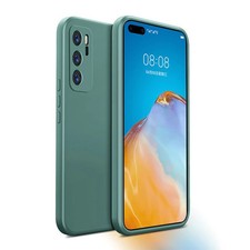 Funda de teléfono de cuerpo completo de silicona líquida compatible con Huawei P60 P50 P40 P30 P20