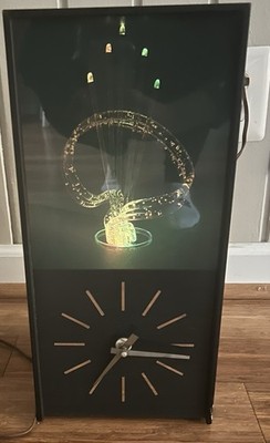Vintage 1970's Lava Simplex Spectrum Timette Clock, Changing Colors, 15.5'' Tall