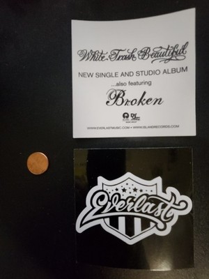 Everlast 2004 White Trash Beautiful Promotional Sticker Flawless New Old Stock