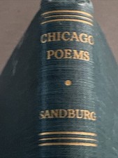 Chicago Poems Carl Sandburg First Edition 1916 HB