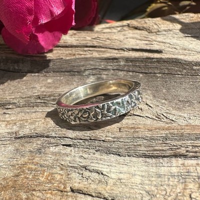 Solid Silver Handmade Jewelry 925 Sterling Silver Ring Size-9 EBR468